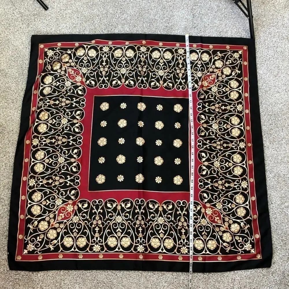 Satin square scarf